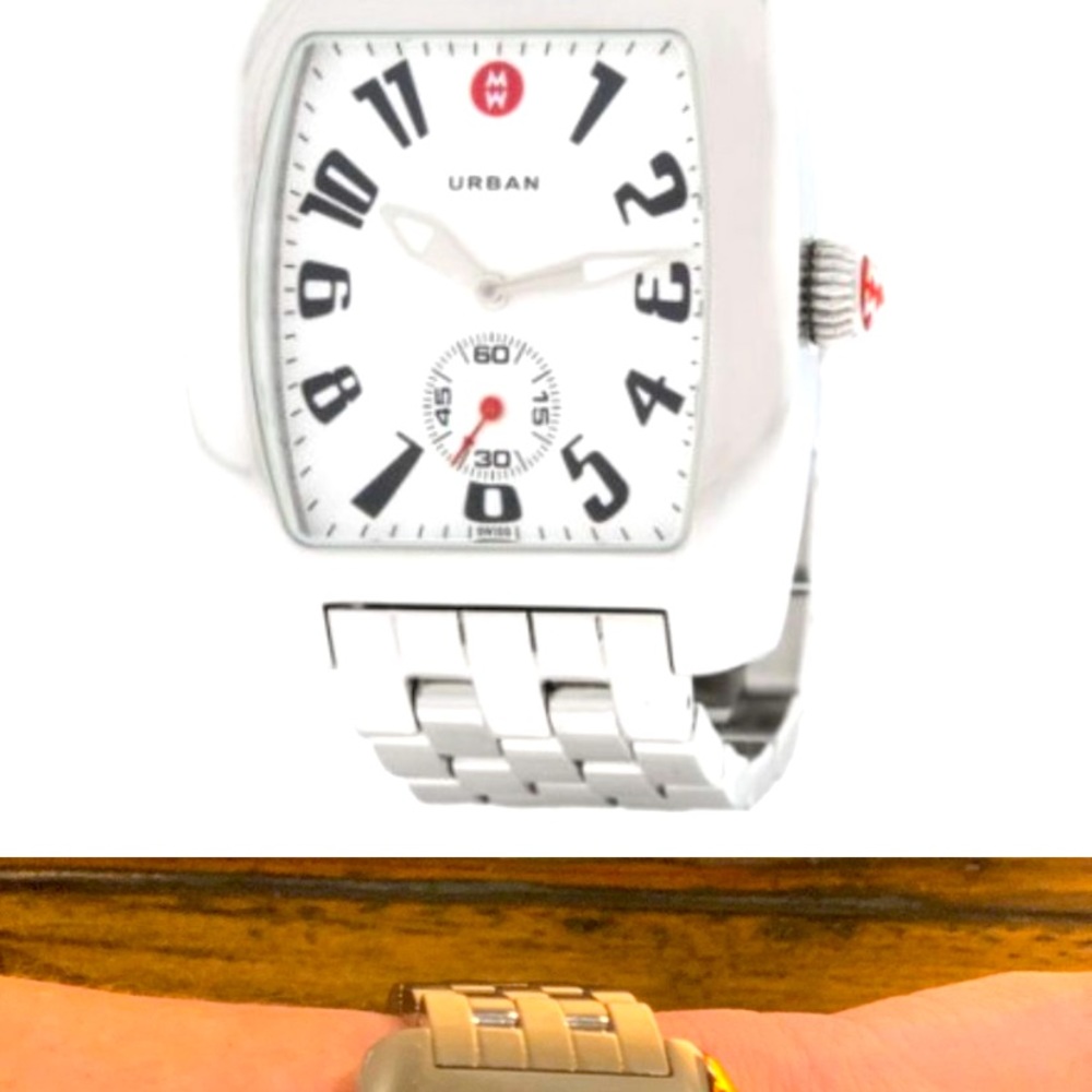 Michele urban large unisex  stainless steal watch